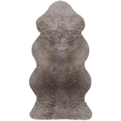 Fellteppich HEITMANN FELLE "Lammfell KE 152 - Premium Qualität" Gr. 41, grau (taupe), B:68cm H:70mm L:140cm, Lammfell, Teppiche, echtes Austral. Lammfell, besonders weich, auch ideal als Bettvorleger Image