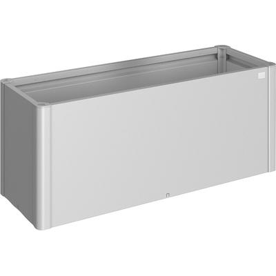 Hochbeet BIOHORT "Belvedere", silber (silberfarben, metallic), B:152cm H:61cm T:53cm, Stahlblech, Pflanzgefäße, BxTxH: 152x53x61 cm