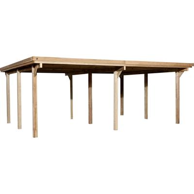 Doppelcarport WEKA "618 Gr.1", braun, H: 215cm, Carports