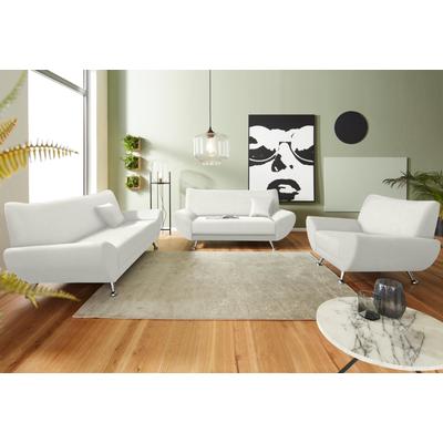 Polstergarnitur INOSIGN "Saltare elegant und komfortabel, OTTOs Choice, 3-2-1", weiß (altweiß), H:78cm T:82cm, Sitzmöbel-Sets Image