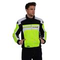 Motorradjacke NERVE "X 66" Jacken Gr. XXXL, gelb (neongelb, weiß) Motorradjacken