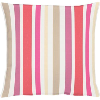 Dekokissen APELT "Lira" Gr. 2, pink (pink, gestreift), B:49cm L:49cm, Polyester, Kunstfaser, Dekokissen_Sitzkissen_Kissenhüllen, Kissenhülle ohne Füllung, 1 Stück Image