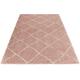 Hochflor-Teppich HANSE HOME "Hash" Teppiche Gr. B/L: 80 cm x 150 cm, 35 mm, 1 St., rosa (rosa, creme) Shaggyteppich Teppich Webteppich Esszimmerteppiche Teppiche