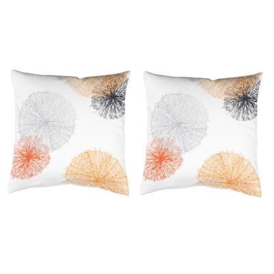 Dekokissen HOME WOHNIDEEN "SCOPPIO" Gr. 2, orange (orange, bedruckt), B:50cm L:50cm, Polyester, Dekokissen_Sitzkissen_Kissenhüllen, Kissenhülle mit Füllung Image