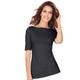 T-Shirt INSPIRATIONEN "Shirt" Gr. 42, schwarz Damen Shirts Jersey