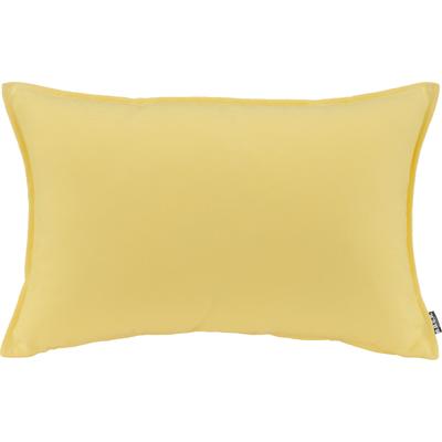 Dekokissen H.O.C.K. "Caribe Outdoor", gelb (lemon gelb, unifarben), B:40cm H:10cm L:60cm, Polyacryl (dralon), Dekokissen_Sitzkissen_Kissenhüllen, wasserabweisend, Kissenhülle mit Füllung, 1 Stück Image