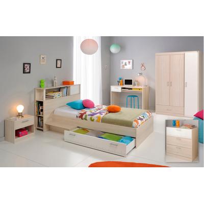 Jugendzimmer-Set PARISOT "Charly", weiß (akazie, weiß), Schlafzimmermöbel-Sets Image