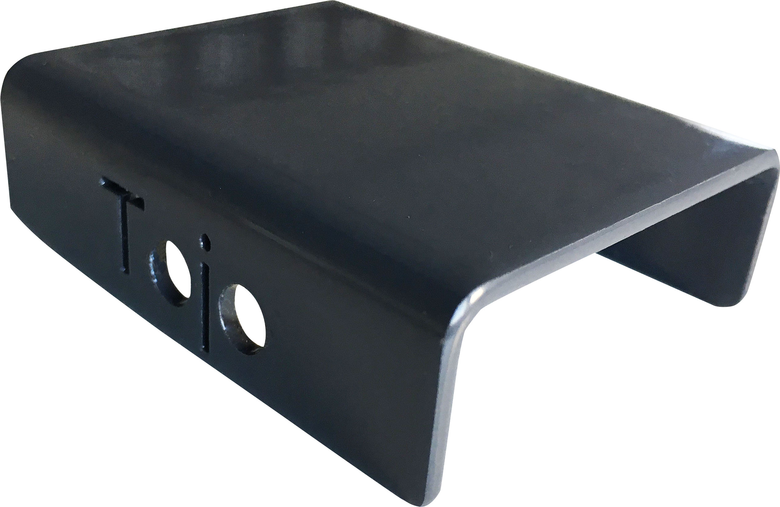 Griff TOJO "clip", grau (anthrazit), B:4cm H:1,5cm L:5cm, Metall, Griffe, Möbelgriff Schrank-Zubehör, für die hochstabler Regale