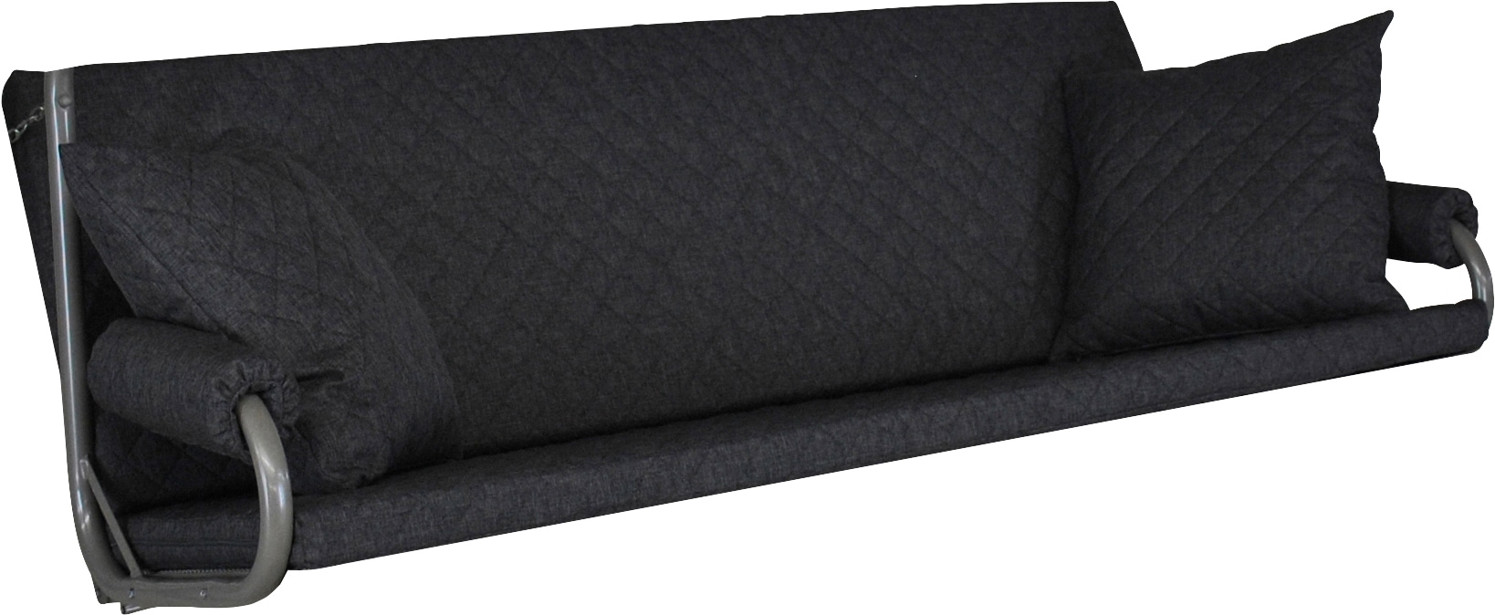 Bankauflage "Joy", grau, B:178cm H:7cm T:180cm, Obermaterial: 100% Polyester. Füllung: 100% Polyurethan, ANGERER FREIZEITMÖBEL, Polsterauflagen, Bankauflage