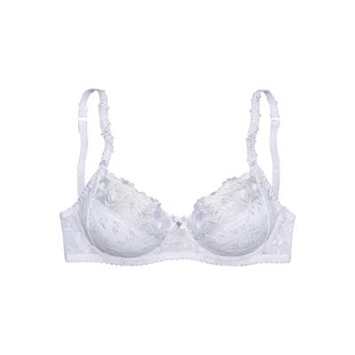 Bügel-BH NUANCE, Damen, Gr. 105, Cup D, weiß, Spitze, Obermaterial: 80% Polyamid, 10% Elasthan, 10% Viskose, elegant, BHs, mit schöner Stickerei Spitze, Dessous Image