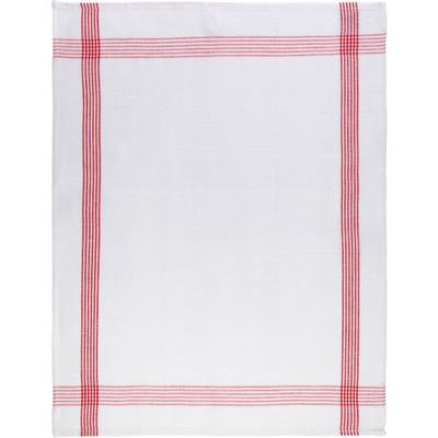 Geschirrtuch STUCO "Leinen, gestreift", rot (weiß, rot), B:50cm L:70cm, Geschirrtücher Image