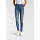 Skinny-fit-Jeans LEVI'S "Mile High Super Skinny" Gr. 30, Länge 30, blau (mid, blue, denim) Damen Jeans Röhrenjeans