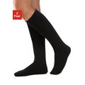 Thermostrümpfe LAVANA Gr. 35-38, schwarz (2 x schwarz) Damen Socken Funktionsunterwäsche