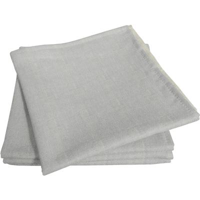 Stoffserviette ADAM "Uni Light Collection" Gr. 1, grau (hellgrau), B:30cm L:30cm, Obermaterial: 73% Leinen, 27% Baumwolle, Servietten Image