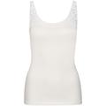 Achselhemd COMAZO Gr. 40, Normalgrößen, weiß (weiß, silberfarben) Damen Unterhemden