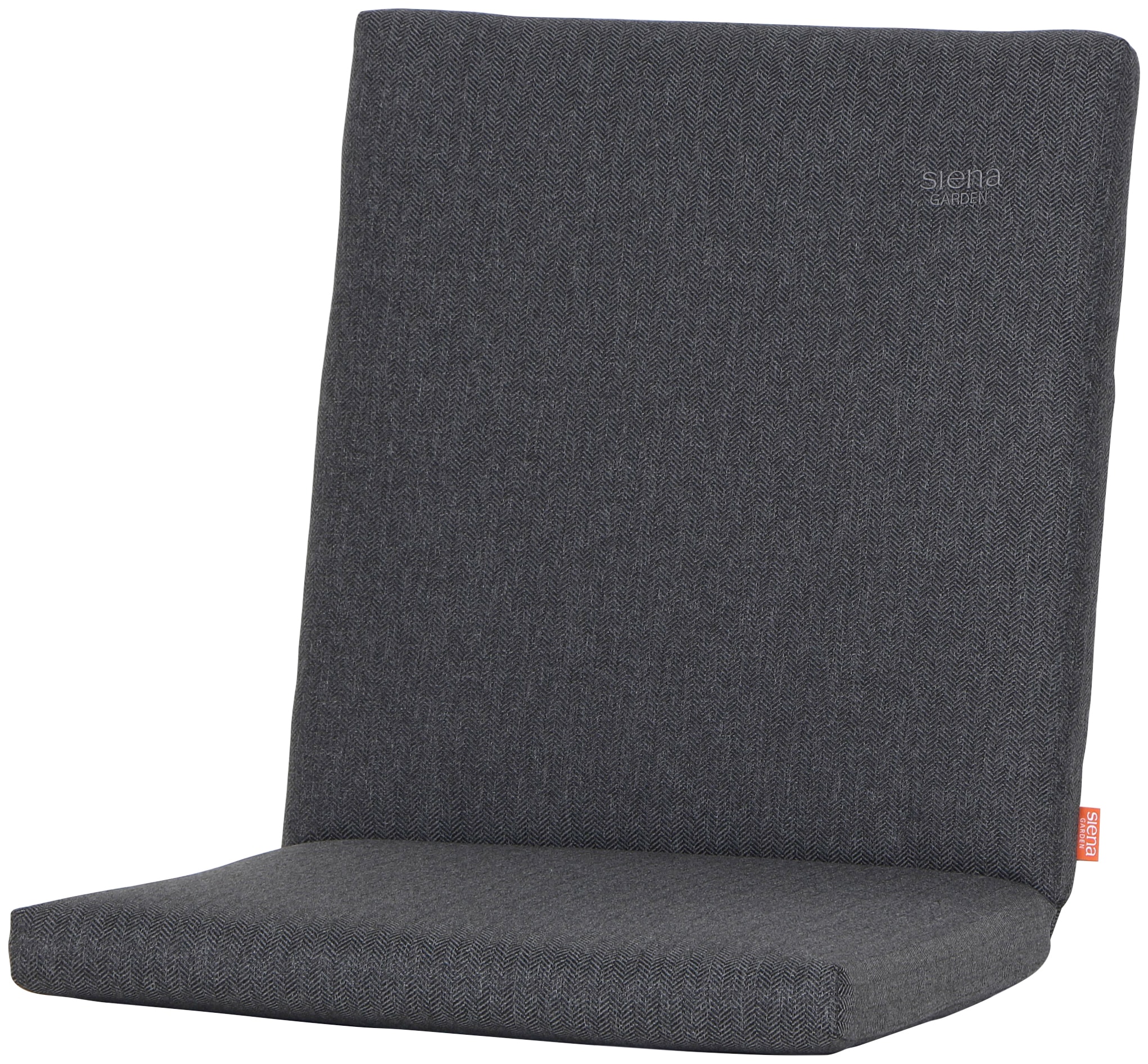 Polsterauflage SIENA GARDEN "Aster", grau (anthrazit), B:48cm H:6cm T:100cm, Polyester, Polsterauflagen, Polsterauflage, B/T: 48x100 cm