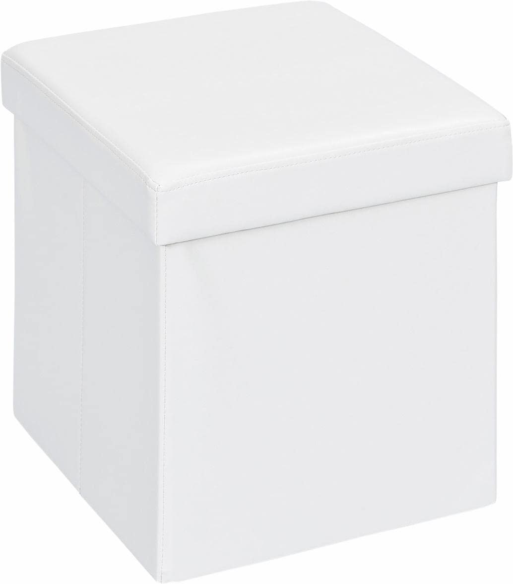 Faltbox HOME AFFAIRE "SETTI", weiß, Kunststoff, MDF, Aufbewahrungsboxen