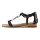 Sandale LASCANA Gr. 37, schwarz Damen Schuhe Damenschuh Riemchensandale Sandale Sommerschuh Sportliche Sandalen