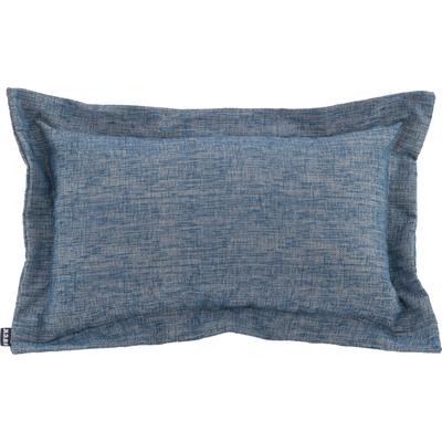 Dekokissen H.O.C.K. "Addicted", blau (dunkelblau, dunkelblau, jaquard, struktur, unifarben), B:30cm H:10cm L:50cm, Baumwolle, Polyester, Polyacryl, Dekokissen_Sitzkissen_Kissenhüllen, mit angesagtem Stehsaum, Kissenhülle mit Füllung, 1 Stück Image