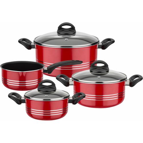"Topf-Set GSW ""Milano Color"" Töpfe Gr. +, rot Topfsets Topf Induktion"