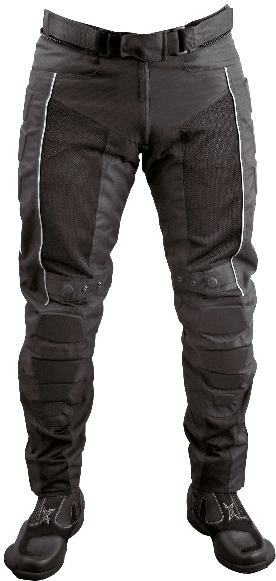 Motorradhose ROLEFF "Racewear Mesh" Gr. XXXL, schwarz, Hosen, 3XL, N-Gr, Mesh, Obermaterial: 100% Polyester. Innenfutter: 100% Polyester, Mit herausnehmbaren Protektoren am Knie Image