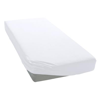 Spannbettlaken BELLANA "Jersey-Lyocell", weiß, B:90-120cm L:200-220cm, Jersey-Elasthan, Obermaterial: 48% Baumwolle, 48% Lyocell, 4% Elasthan, Laken, temperaturausgleichend und faltenfrei Image