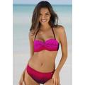 Bügel-Bandeau-Bikini LASCANA Gr. 34, Cup C, rot Damen Bikini-Sets mit Farbverlauf