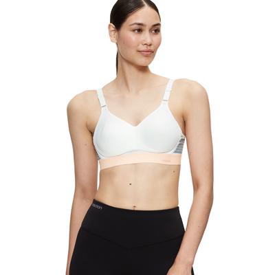 Sport-BH TRIACTION BY TRIUMPH "Triaction Hybrid Lite P EX", Damen, Gr. 75, Cup B, weiß, Single Jersey, Obermaterial: 46%