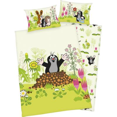 Babybettwäsche "Der kleine Maulwurf", bunt, B/L: 100cm x 135cm, , Renforcé, B/L: 60cm x 40cm, Renforcu00e9, Obermaterial: 100% Baumwolle, Bettwäsche, mit tollem Motiv Image
