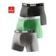 Boxer PUMA Gr. S, 3 St., grün (grün, grau, meliert, grau) Herren Unterhosen Sportunterwäsche