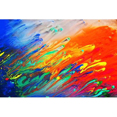 Fototapete PAPERMOON "Abstrakt Farben", bunt, B:4,50m L:2,80m, Vlies, Tapeten