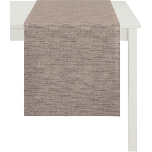 „Tischläufer APELT „“Avalon, Uni-Basic““ Tischdecken Gr. B/L: 46 cm x 135 cm, 1 St., rosa (rosé) Tischläufer“