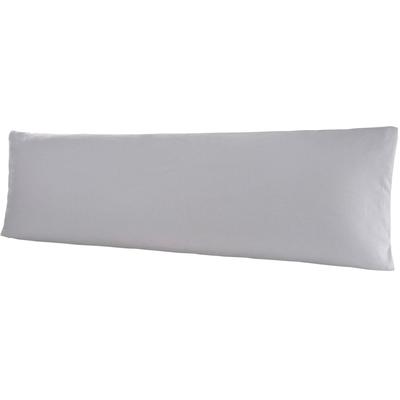 Kissenbezug BELLANA "Mako-Jersey", silber (silberfarben), B:40cm L:140cm, Jersey, Obermaterial: 100% Baumwolle, Kissenbezüge, für Seitenschläferkissen Image
