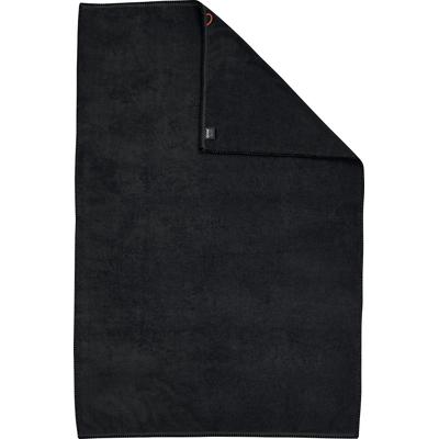 Duschtuch DONE. "Deluxe Prime", schwarz, B:100cm L:150cm, Zwirnfrottee, Obermaterial: 100% Baumwolle, Handtücher (Packung), Uni-Farben, Hotelqualität aus hochwertigem Zwirnfrottier, mit Ziernaht Image