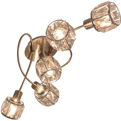 NÄVE LED Deckenleuchte "Josefa", grau (stahlgrau), H: 21cm, Lampen, LED Deckenlampe