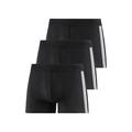 Boxer SCHIESSER ""95/5"" Gr. 8, schwarz (schwarz, schwarz, schwarz) Herren Unterhosen Schiesser mit softem, tonalem Bund, kontraststarke Seitenstreifen