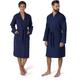 Kimono MÖVE "Homewear" Bademäntel Gr. S, blau (dunkelblau) Möve Piquée-Oberfläche