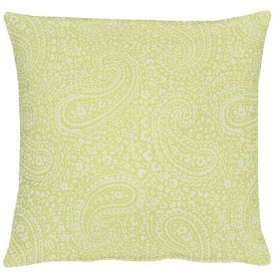 Kissenhülle APELT "7907 Uni Paisley" Gr. 2, grün, B:49cm L:49cm, Polyester, Viskose, Obermaterial: 65% Polyester, 35% Viskose, Kissenbezüge, ohne Füllung Image