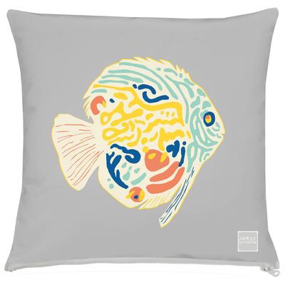 Dekokissen APELT "3981" Gr. 1, bunt (bunt, grau, gemustert), B:48cm H:5cm L:48cm, Polyacryl, Dekokissen_Sitzkissen_Kissenhüllen, Kissenhülle mit Füllung, 1 Stück Image
