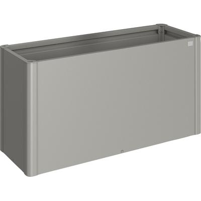 Hochbeet BIOHORT "Belvedere", grau (quarzgrau, metallic), B:152cm H:77cm T:53cm, Stahlblech, Pflanzgefäße, BxTxH: 152x53x77 cm