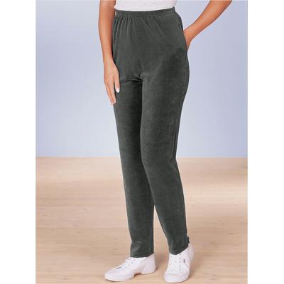 Nickihose CLASSIC BASICS, Damen, Gr. 40/42, Normalgrößen, grau (dunkelgrau), 80% Baumwolle, 20% Polyester, unifarben, lang, Hosen Image