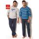 Pyjama H.I.S Gr. 48/50, blau (marine, grau, meliert, marine, aquablau) Herren Homewear-Sets Pyjamas