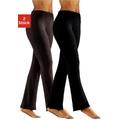 Jazzpants VIVANCE ACTIVE Gr. 36/38, N-Gr, braun (1 x schwarz, 1 braun) Damen Hosen Sport Jazzpants