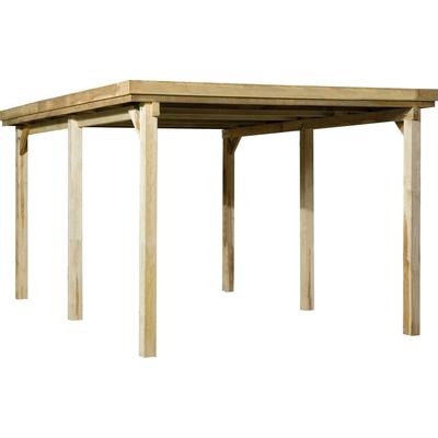 Einzelcarport WEKA "617 Gr.1", braun, H: 215cm, Carports