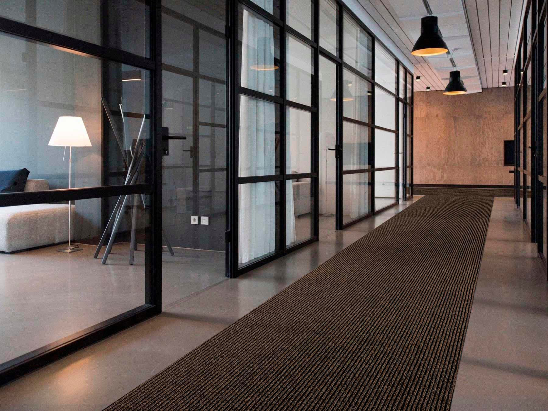 Läufer "MAGNUM, Made in Belgium", braun, B:100cm H:10,5mm L:650cm, Polypropylen (PP), PRIMAFLOR-IDEEN IN TEXTIL, Teppiche, Schmutzfangläufer, Schmutzfangläufer, Schmutzfangteppich, Schmutzmatte, rutschhemmend Image