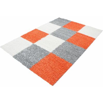 Hochflor-Teppich AYYILDIZ TEPPICHE "Life Shaggy 1501" Gr. 6, orange (terra), B:200cm H:30mm L:290cm, Kunstfaser, Teppiche, Wohnzimmer Image