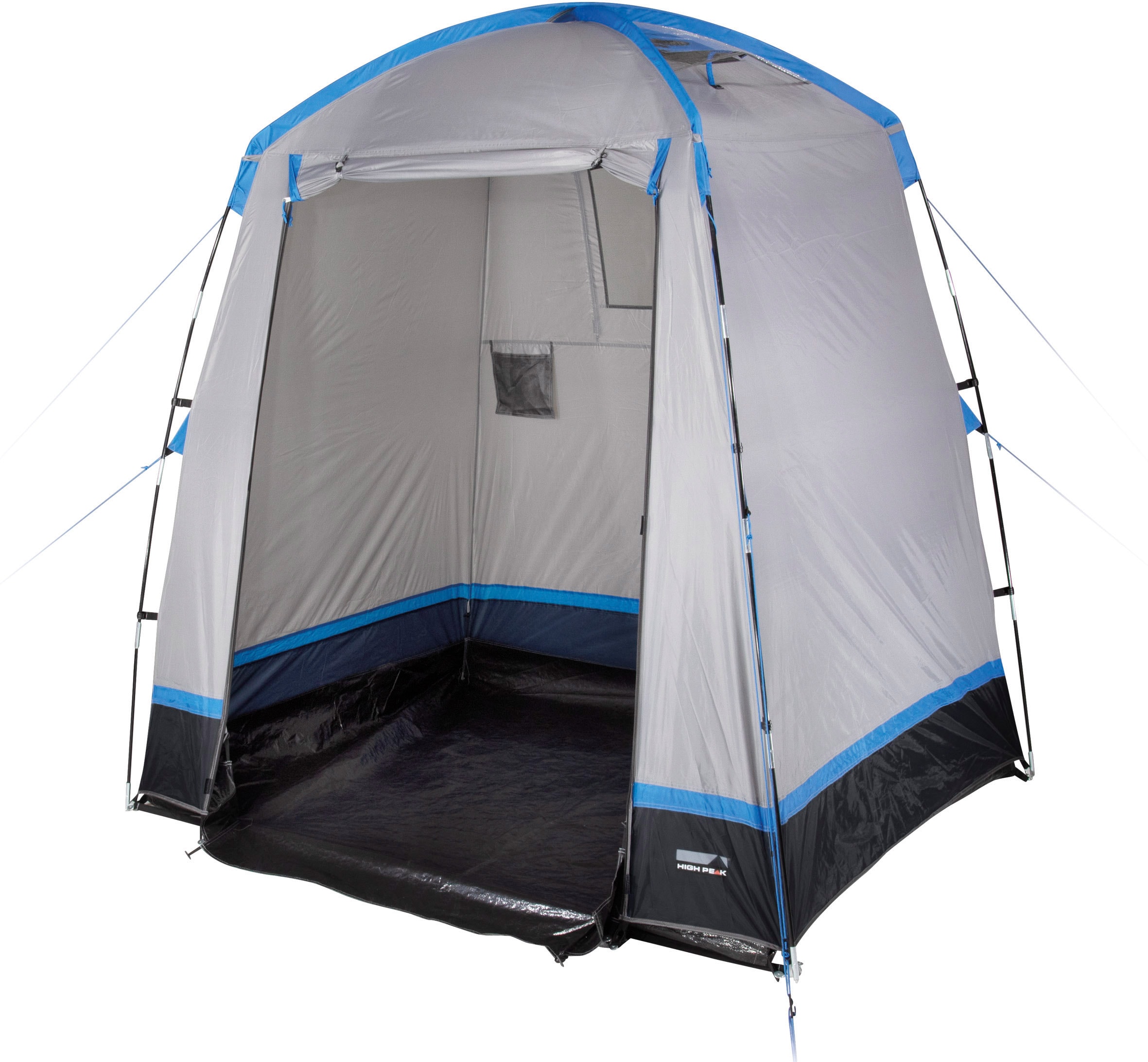 Kuppelzelt HIGH PEAK "Torbole", blau (hellgrau, schwarz, blau), Zelte, B/H/L: 185cm x 200cm x 150cm, B:185cm H:200cm L:150cm Image