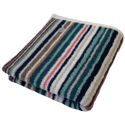 Handtuch ROSS "Vita", grün, B:50cm L:100cm, Frottier, Obermaterial: 100% Baumwolle, Handtücher (Packung), mit Streifen und gesticktem ROSS-Emblem Image
