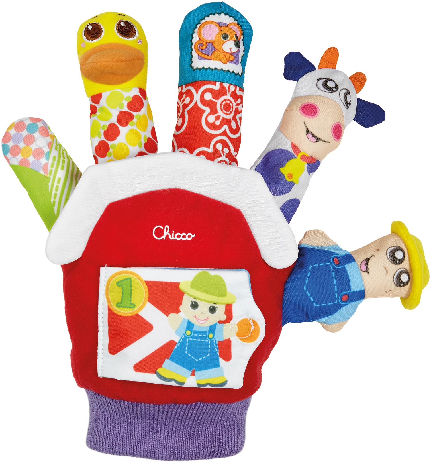 Fingerpuppe CHICCO "Spielhandschuh", bunt, Puppen, KinderB:20cm H:24cm, Polyester, B:20cm H:24cm