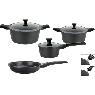 Topf-Set GSW "Easy Click", schwarz, Töpfe, Induktion